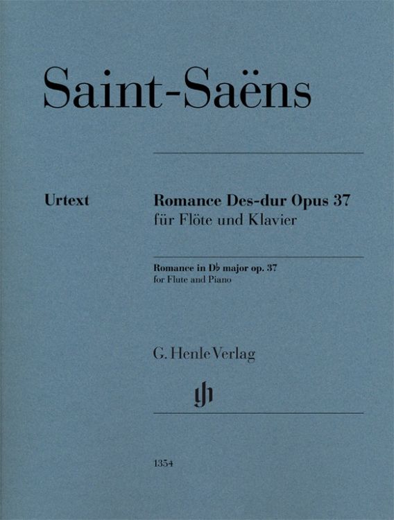 Produktbild: Camille Saint-Sa&euml;ns - Romance Des-dur op. 37 f&uuml;r Fl&ouml;te und Klavier