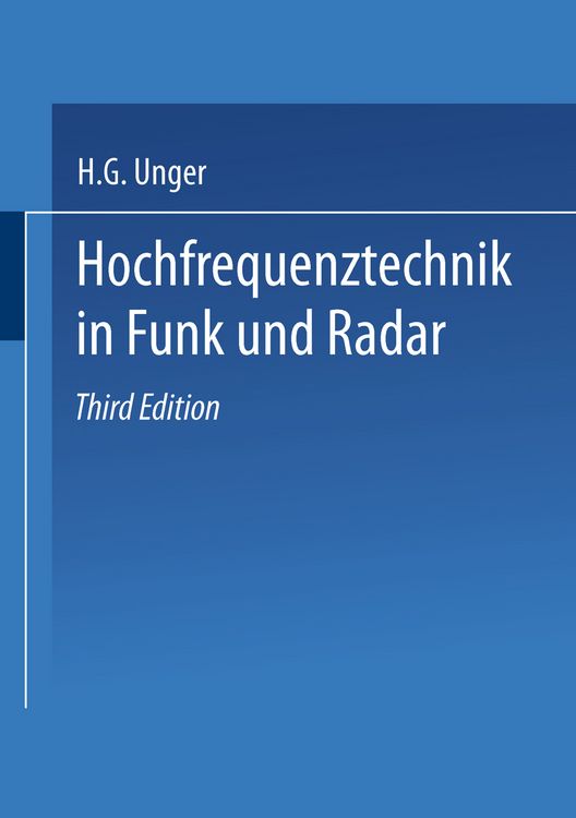 Produktbild: Hochfrequenztechnik in Funk und Radar