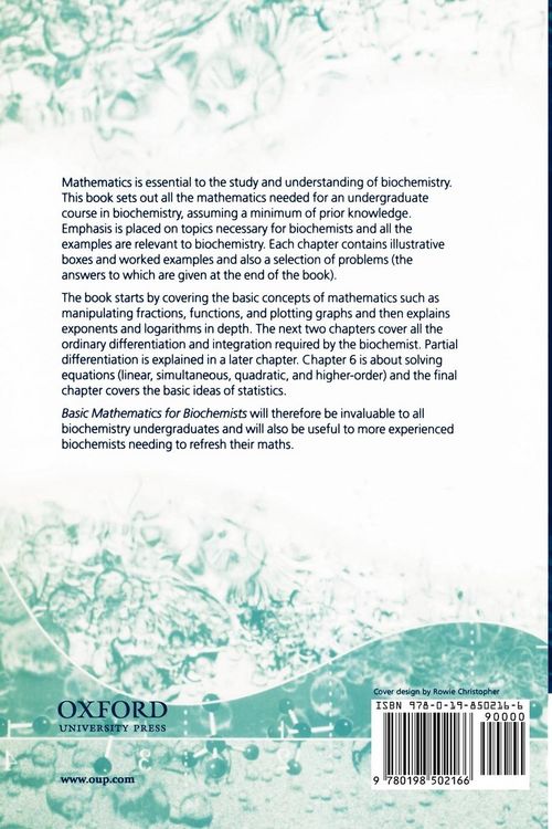 Produktbild: Basic Mathematics for Biochemists