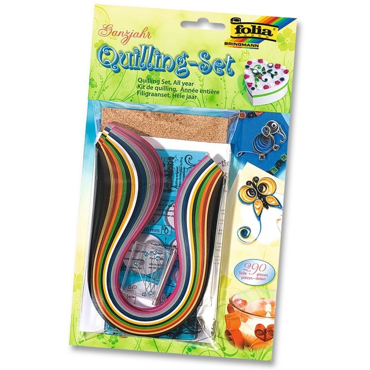 Produktbild: folia Quilling Set Ganzjahr 290 Teile