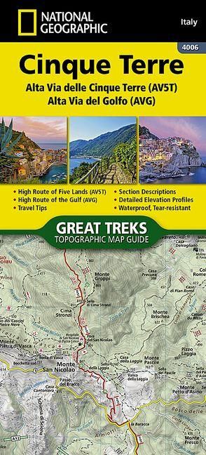 Produktbild: Cinque Terre High Path Av5t Map