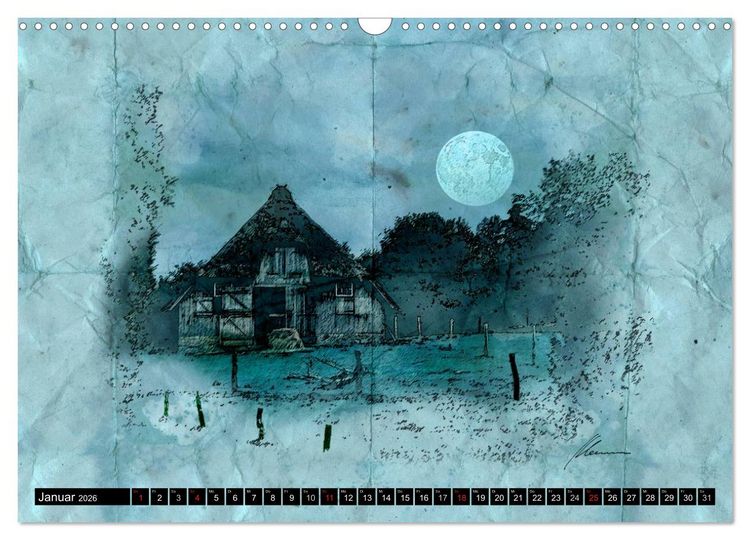 Produktbild: L&uuml;neburger Skizzen (Wandkalender 2026 DIN A3 quer), CALVENDO Monatskalender
