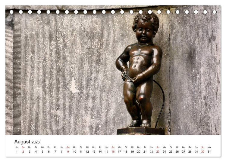 Produktbild: 300mm - Br&uuml;ssel (Tischkalender 2026 DIN A5 quer), CALVENDO Monatskalender