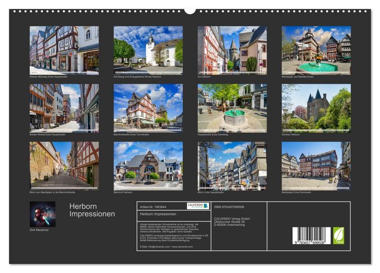 Produktbild: Herborn Impressionen (Wandkalender 2026 DIN A2 quer), CALVENDO Monatskalender