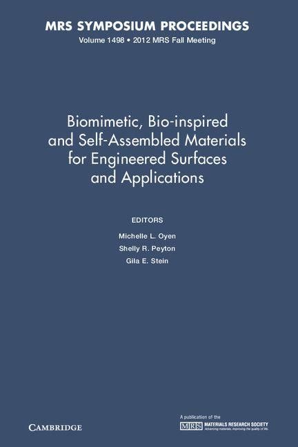 Produktbild: Biomimetic, Bio-inspired and Self-Assembled Materials for Engineered Surfaces and Applications