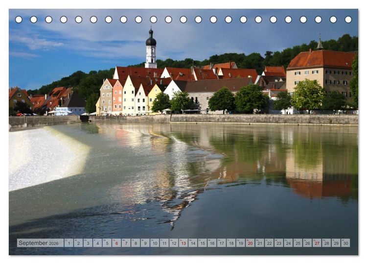 Produktbild: Komm mit nach Landsberg am Lech (Tischkalender 2026 DIN A5 quer), CALVENDO Monatskalender