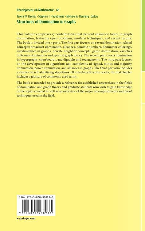 Produktbild: Structures of Domination in Graphs