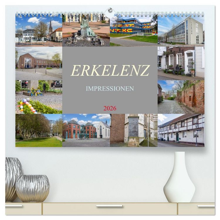 Produktbild: Erkelenz Impressionen (hochwertiger Premium Wandkalender 2026 DIN A2 quer), Kunstdruck in Hochglanz