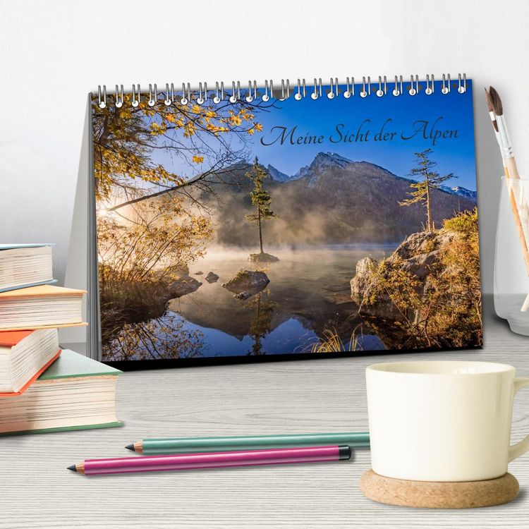 Produktbild: Meine Sicht der Alpen (Tischkalender 2026 DIN A5 quer), CALVENDO Monatskalender