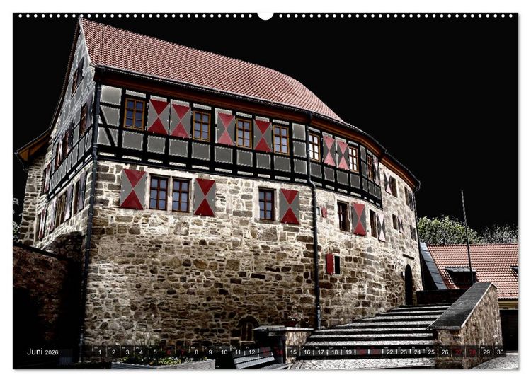 Produktbild: Burgen - Geheimnisvolles Mittelalter (Wandkalender 2026 DIN A2 quer), CALVENDO Monatskalender