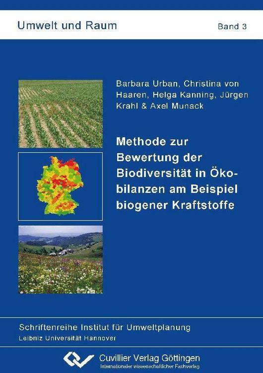 Produktbild: Methode zur Bewertung der Biodiversit&auml;t in &Ouml;kobilanzen am Beispiel biogener Kraftstoffe