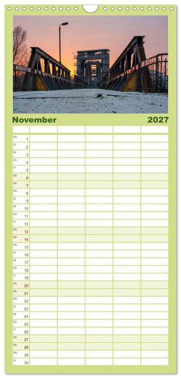 Produktbild: Familienplaner 2027 - Typisch Magdeburg mit 5 Spalten (Wandkalender, 21 x 45 cm) CALVENDO