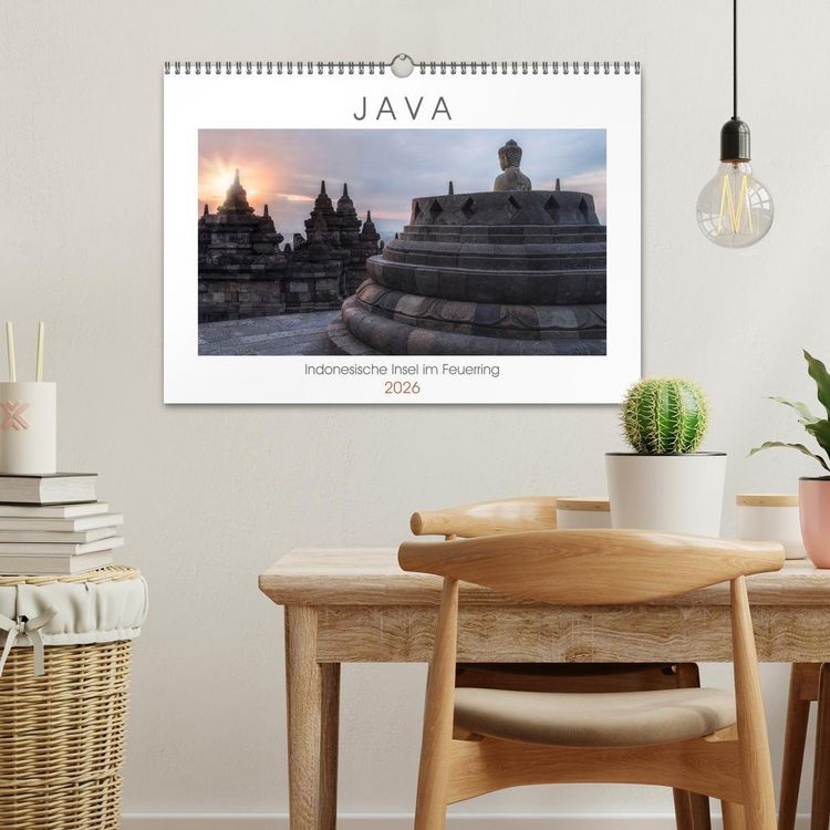 Produktbild: Java, Indonesische Insel im Feuerring (Wandkalender 2026 DIN A3 quer), CALVENDO Monatskalender