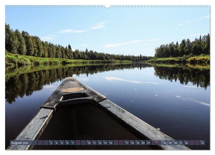 Produktbild: Finnisch Lappland (hochwertiger Premium Wandkalender 2026 DIN A2 quer), Kunstdruck in Hochglanz