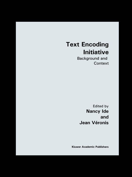Produktbild: Text Encoding Initiative