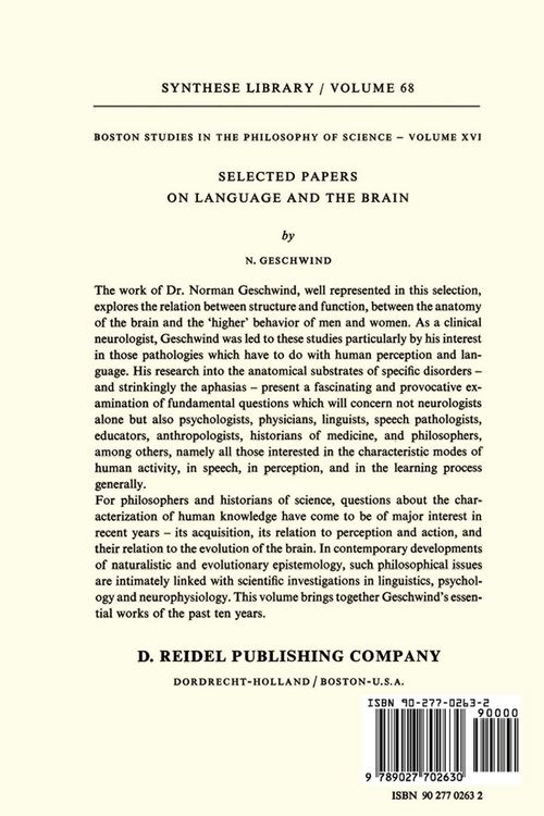 Produktbild: Selected Papers on Language and the Brain