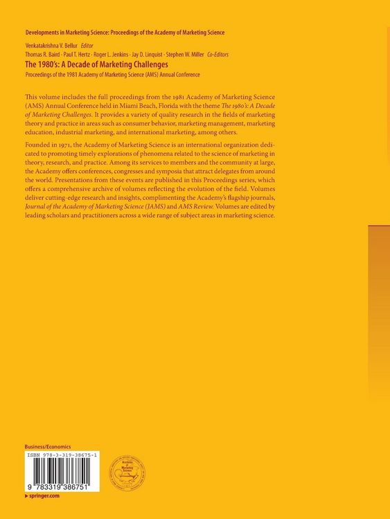 Produktbild: The 1980&rsquo;s: A Decade of Marketing Challenges