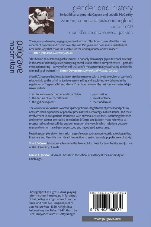 Produktbild: Women, Crime and Justice in England since 1660