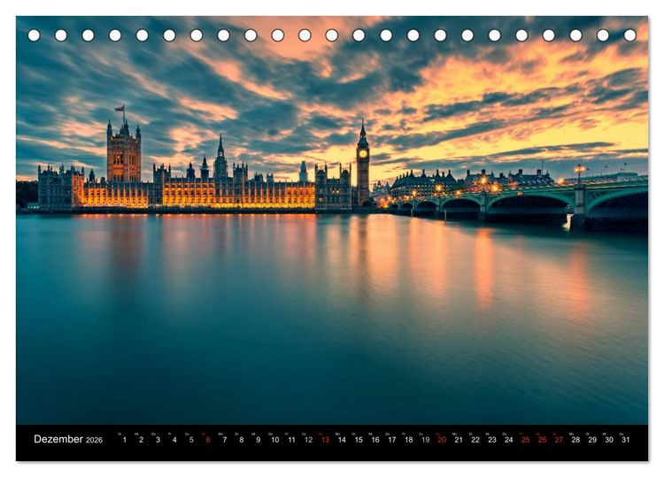 Produktbild: Weltmetropole London (Tischkalender 2026 DIN A5 quer), CALVENDO Monatskalender