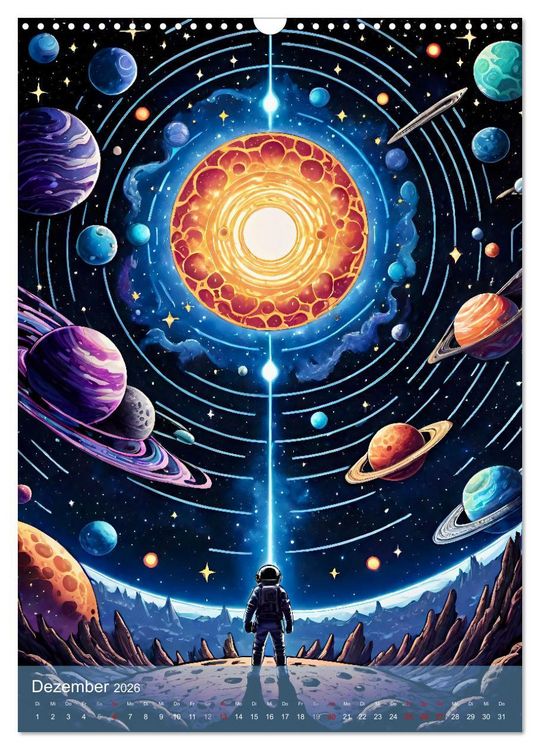 Produktbild: Weltraumtr&auml;ume (Wandkalender 2026 DIN A3 hoch), CALVENDO Monatskalender