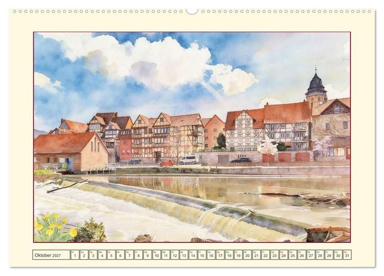 Produktbild: Die sch&ouml;nsten Altst&auml;dte in Niedersachsen (Wandkalender 2027 DIN A2 quer), CALVENDO Monatskalender