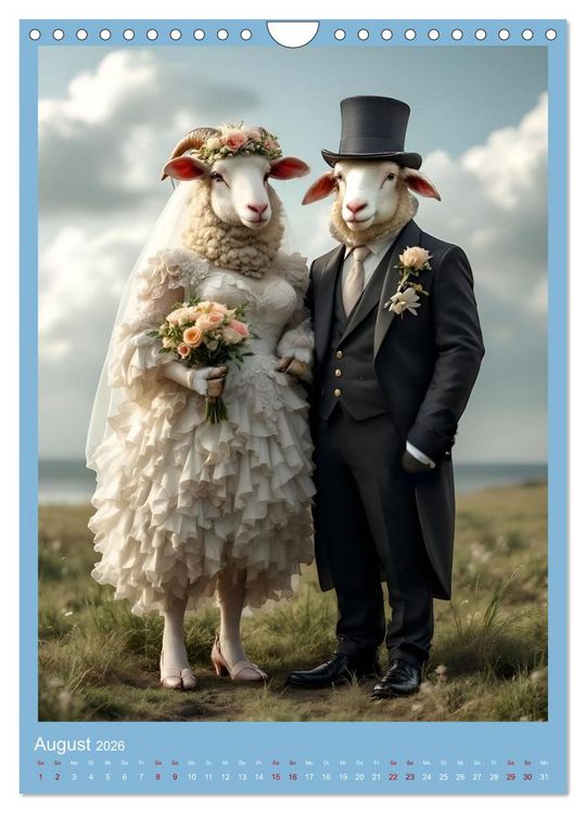 Produktbild: Nicht nur ein Vogel wollte Hochzeit halten (Wandkalender 2026 DIN A4 hoch), CALVENDO Monatskalender