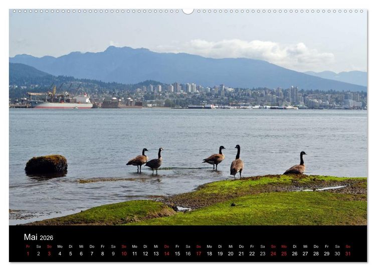 Produktbild: Vancouver und Vancouver Island 2026 (Wandkalender 2026 DIN A2 quer), CALVENDO Monatskalender