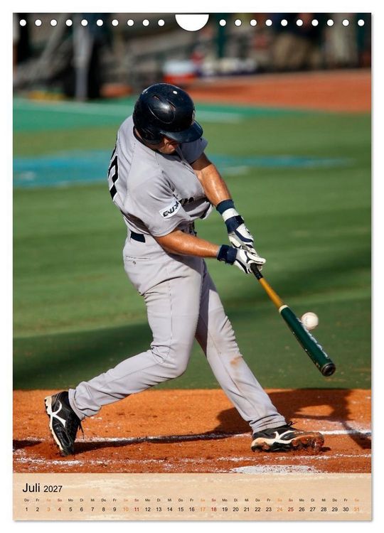 Produktbild: Baseball Power (Wandkalender 2027 DIN A4 hoch), CALVENDO Monatskalender