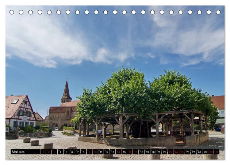 Produktbild: Dorflinden (Tischkalender 2026 DIN A5 quer), CALVENDO Monatskalender