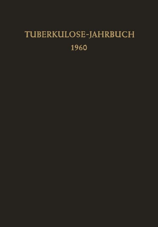 Produktbild: Tuberkulose-Jahrbuch 1960