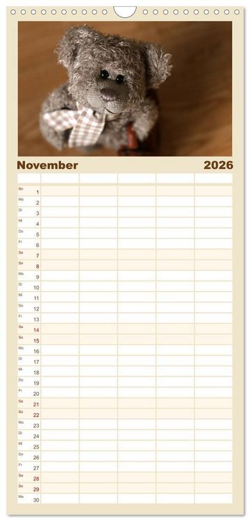 Produktbild: Familienplaner 2026 - Herr Nopf ist da! mit 5 Spalten (Wandkalender, 21 x 45 cm) CALVENDO