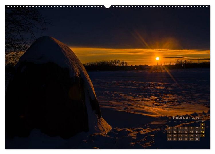 Produktbild: Manitoba 2026 Wenn die Sonne schlafen geht (hochwertiger Premium Wandkalender 2026 DIN A2 quer), Kunstdruck in Hochglanz