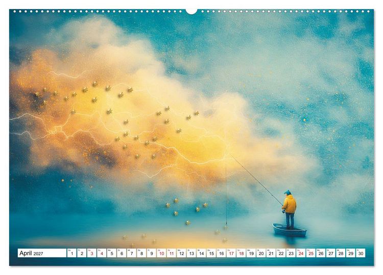 Produktbild: Fantastische F&auml;nge Die Kunst, das Unm&ouml;gliche zu angeln (Wandkalender 2027 DIN A2 quer), CALVENDO Monatskalender
