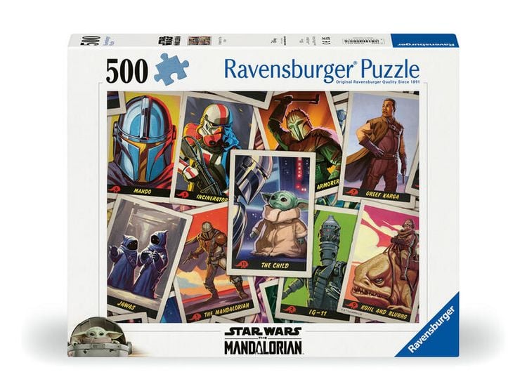 Produktbild: Erwachsenenpuzzle 500 Teile - Star Wars The Mandalorian - Auf der Suche nach dem Kind
