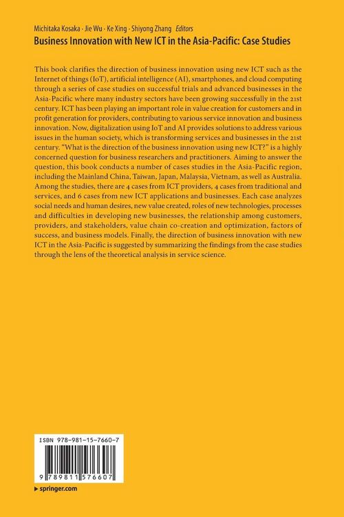 Produktbild: Business Innovation with New ICT in the Asia-Pacific: Case Studies