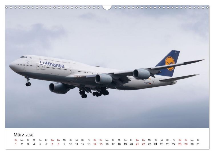 Produktbild: Boeing 747 Kalender (Wandkalender 2026 DIN A3 quer), CALVENDO Monatskalender