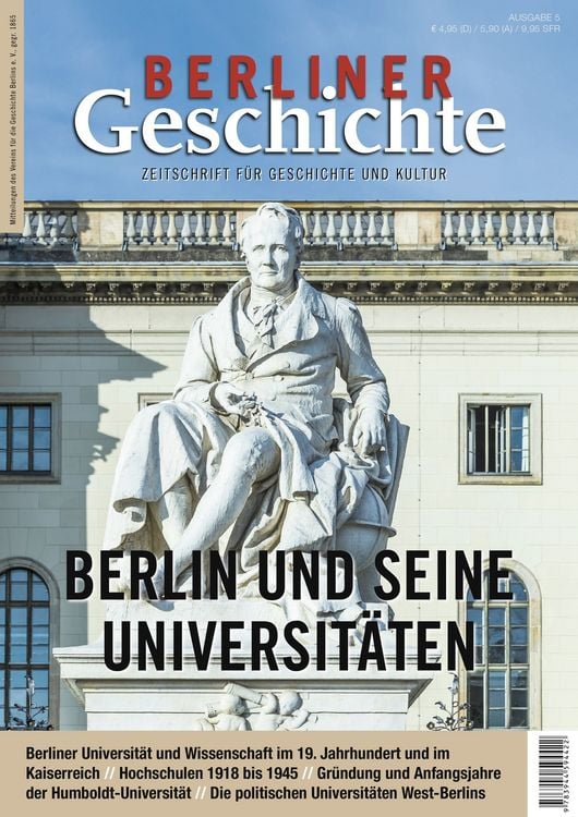 Produktbild: Berliner Geschichte - Zeitschrift f&uuml;r Geschichte und Kultur