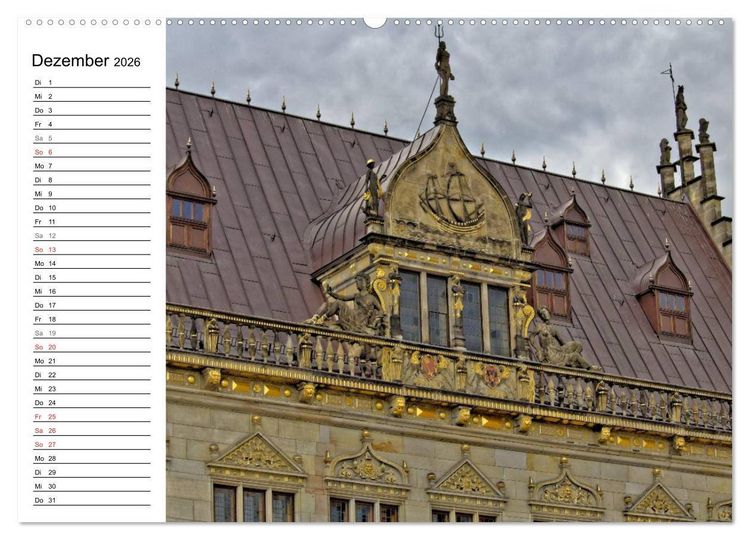 Produktbild: Bremen ganz nah (hochwertiger Premium Wandkalender 2026 DIN A2 quer), Kunstdruck in Hochglanz