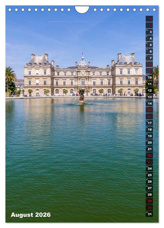Produktbild: PARIS Stadtspaziergang (Wandkalender 2026 DIN A4 hoch), CALVENDO Monatskalender