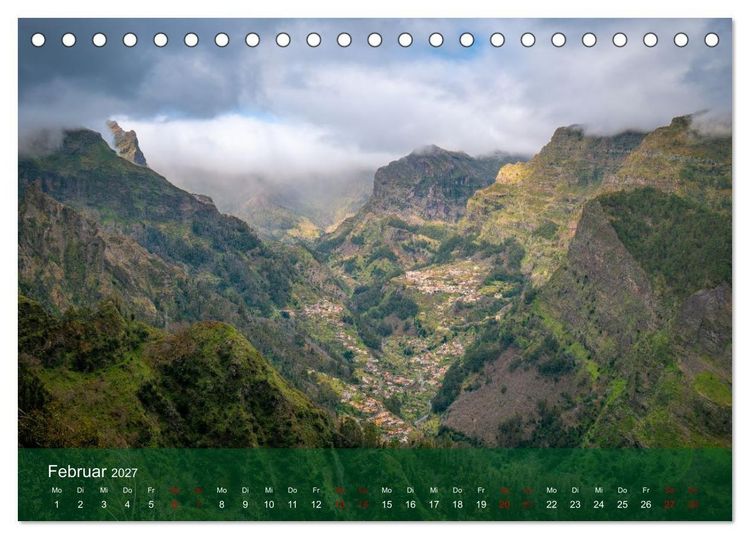 Produktbild: Madeira - Insel der Kontraste (Tischkalender 2027 DIN A5 quer), CALVENDO Monatskalender