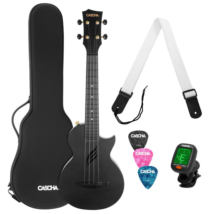 Produktbild: Ukulele Carbon Fibre Black Set