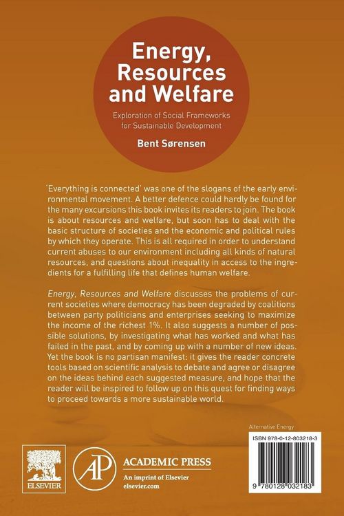 Produktbild: Energy, Resources and Welfare