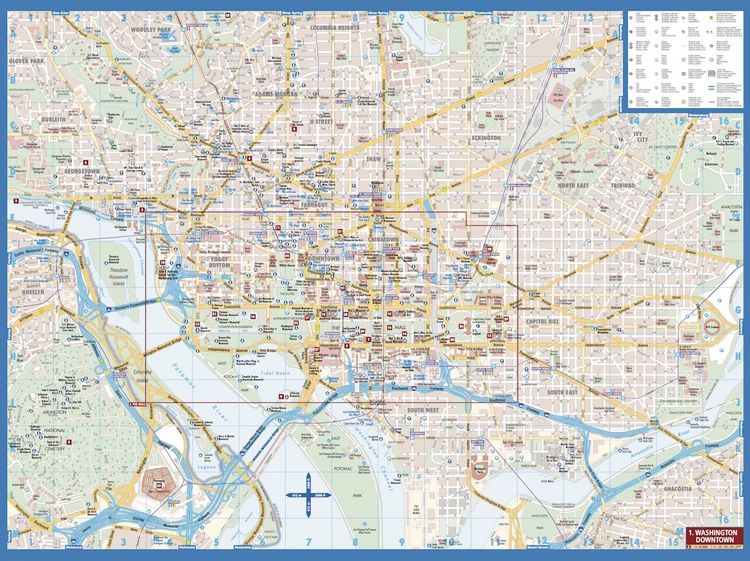 Produktbild: Washington D.C., Borch Map