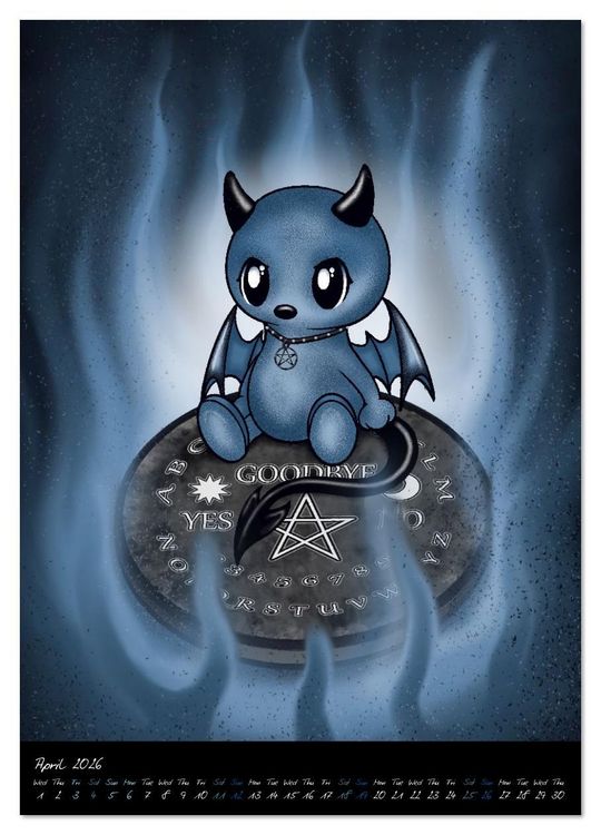 Produktbild: Gothic Fantasy Animals (Wall Calendar 2026 DIN A4 portrait), CALVENDO 12 Month Wall Calendar