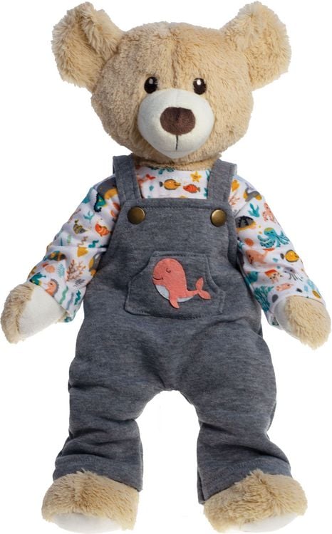 Produktbild: Puppen-Latzhose mit T-Shirt ''Wal Bobby'', Gr. 35-45 cm