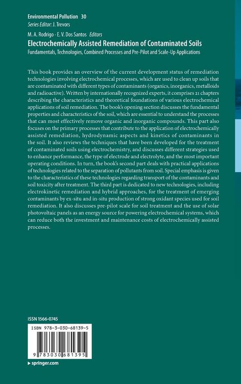 Produktbild: Electrochemically Assisted Remediation of Contaminated Soils