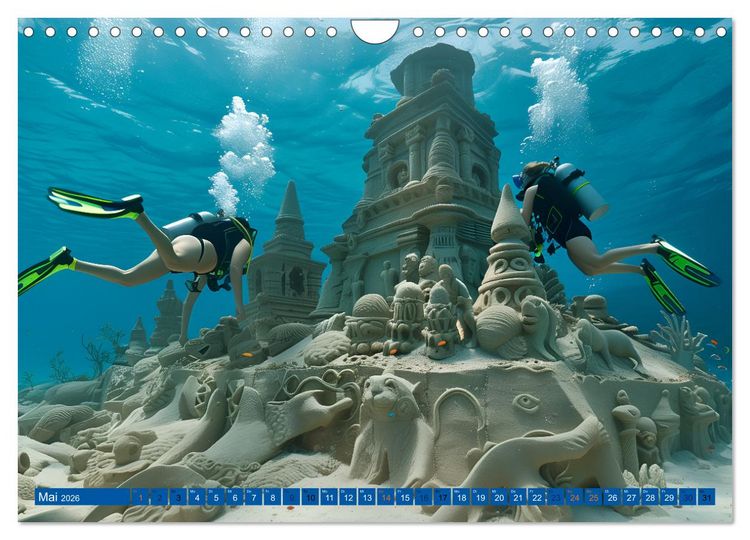 Produktbild: Erlebe mit mir verzaubernde Unterwasserwelten Tauchen (Wandkalender 2026 DIN A4 quer), CALVENDO Monatskalender