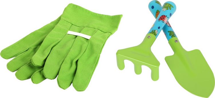 Produktbild: small foot 12014 - Kinder Gartenset mit Schubkarre, gro&szlig;
