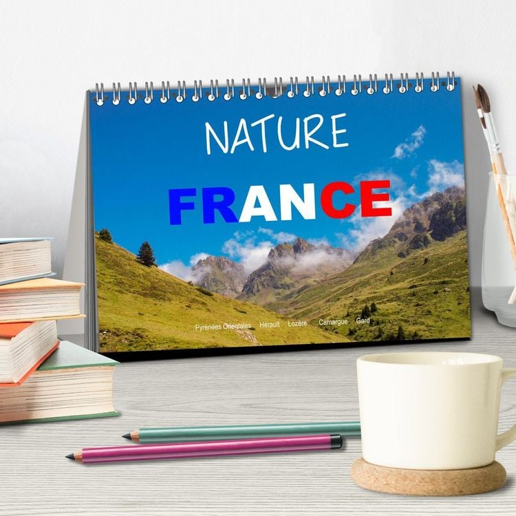 Produktbild: Nature sud de la France (Calendrier de bureau 2026 DIN A5 vertical), CALVENDO calendrier mensuel