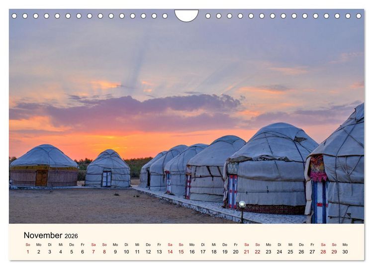 Produktbild: Zentralasien - Entlang der alten Seidenstra&szlig;e (Wandkalender 2026 DIN A4 quer), CALVENDO Monatskalender